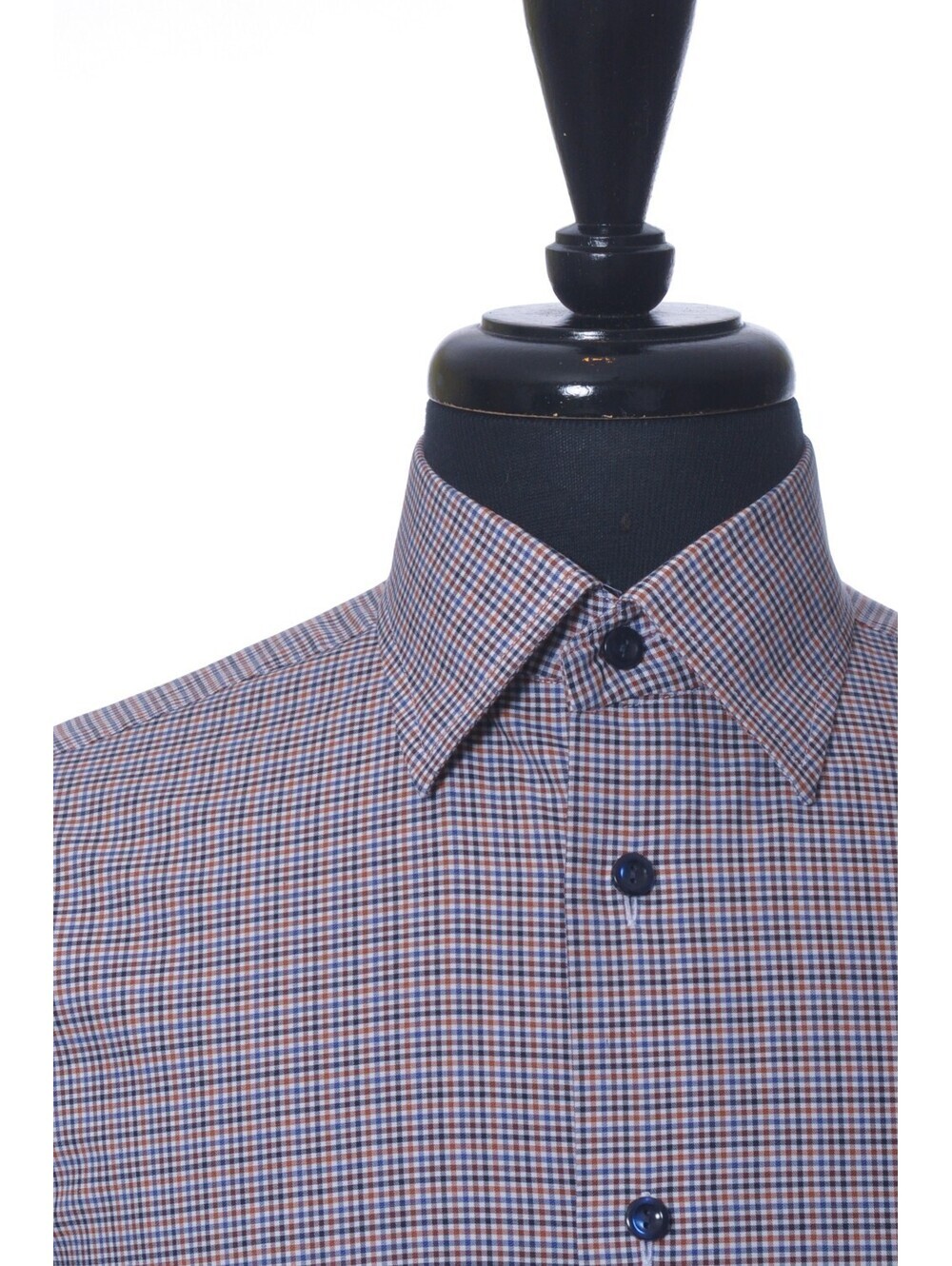 Eton Check Contemporary Fit Twill Dress Shirt 16.5 38261